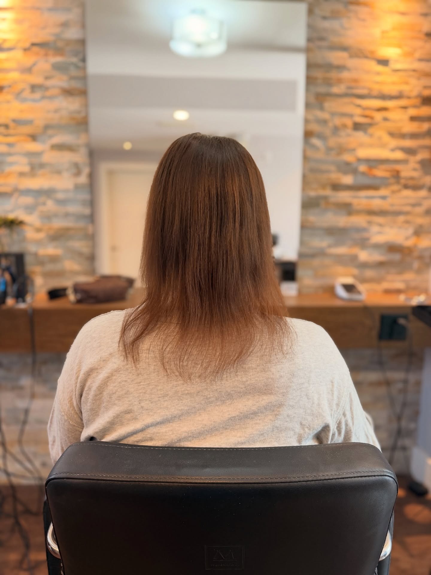 Before: fine, thinning ends